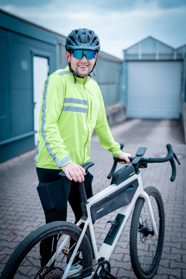 Alex mit seinem Gravelbike