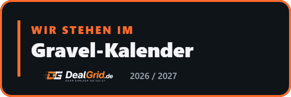 Wir stehen im DealGrid Gravel-Kalender 2026/2027