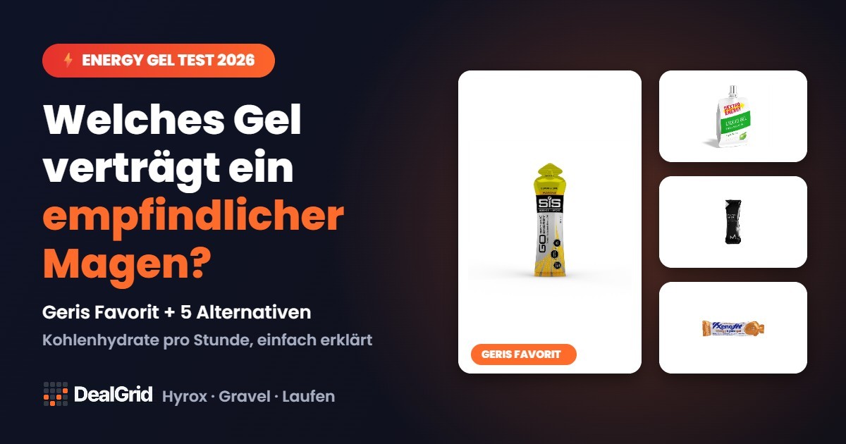 Energy Gel Test: Welches Gel verträgt ein empfindlicher Magen? SiS GO Isotonic und Alternativen