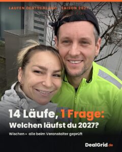Instagram-Beitrag von DealGrid: 14 Läufe 2027, welchen läufst du?