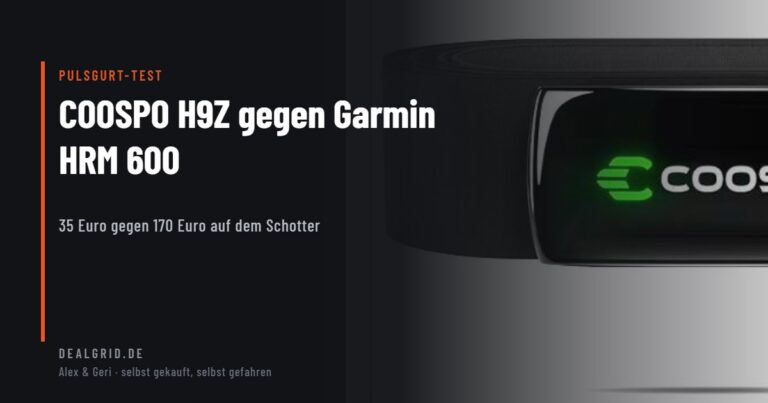 COOSPO H9Z gegen Garmin HRM 600 Pulsgurt Test