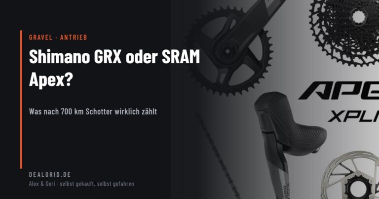 Shimano GRX gegen SRAM Apex Gravel Schaltung Test