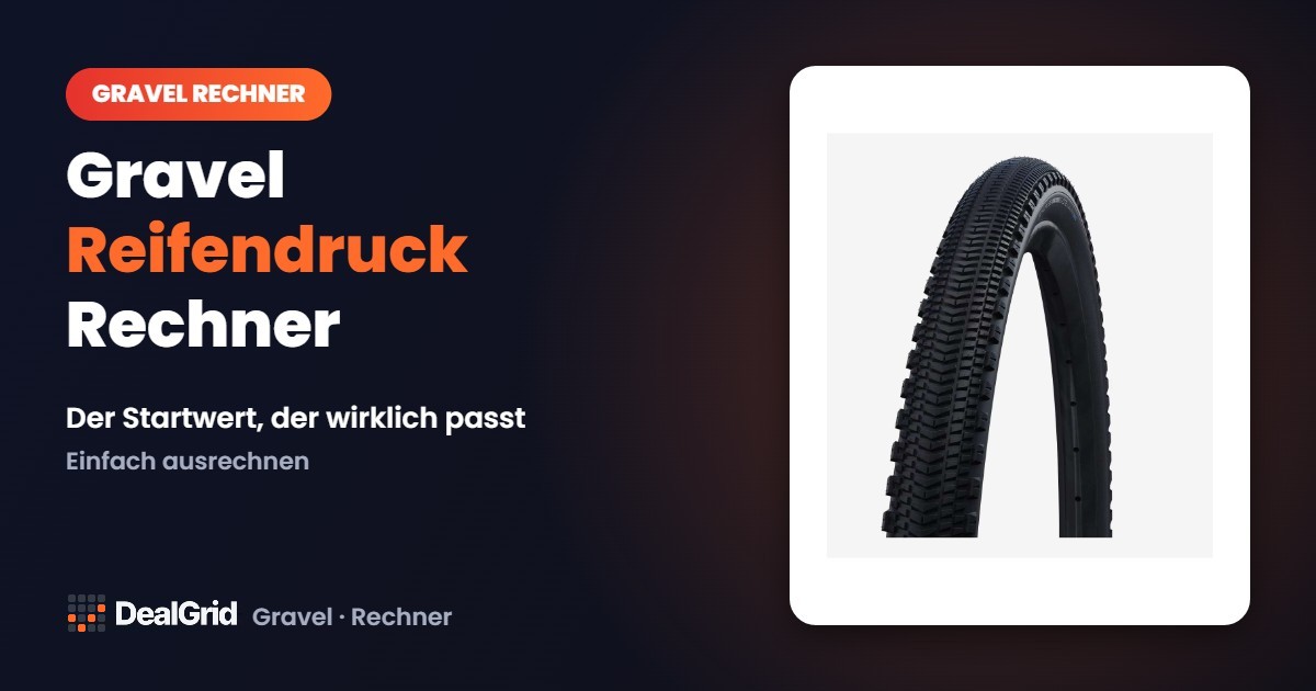 Gravel Reifendruck Rechner: Der Startwert, der wirklich passt