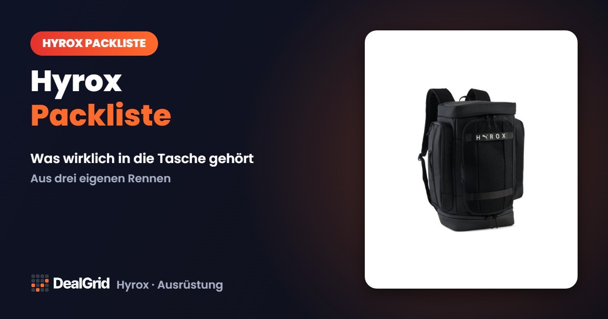 Hyrox Packliste: Was wirklich in die Tasche gehört