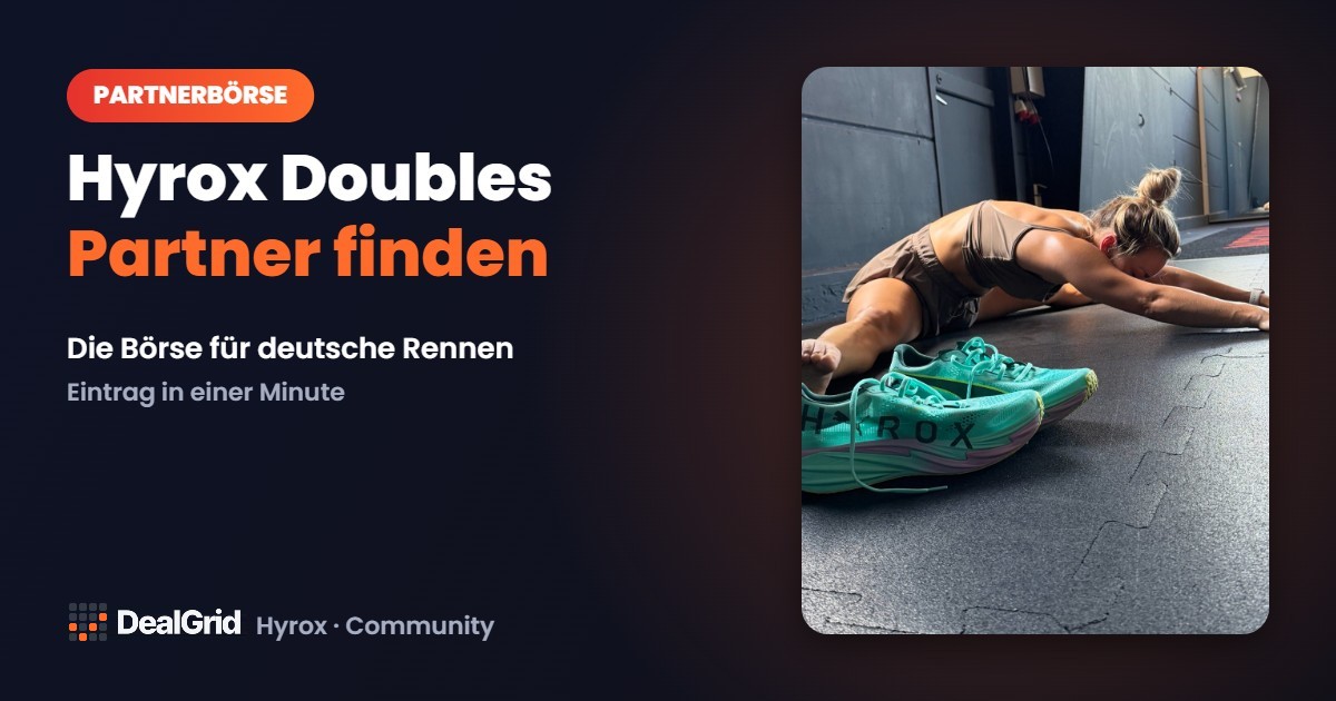 Hyrox Doubles Partner finden: die Börse für deutsche Rennen