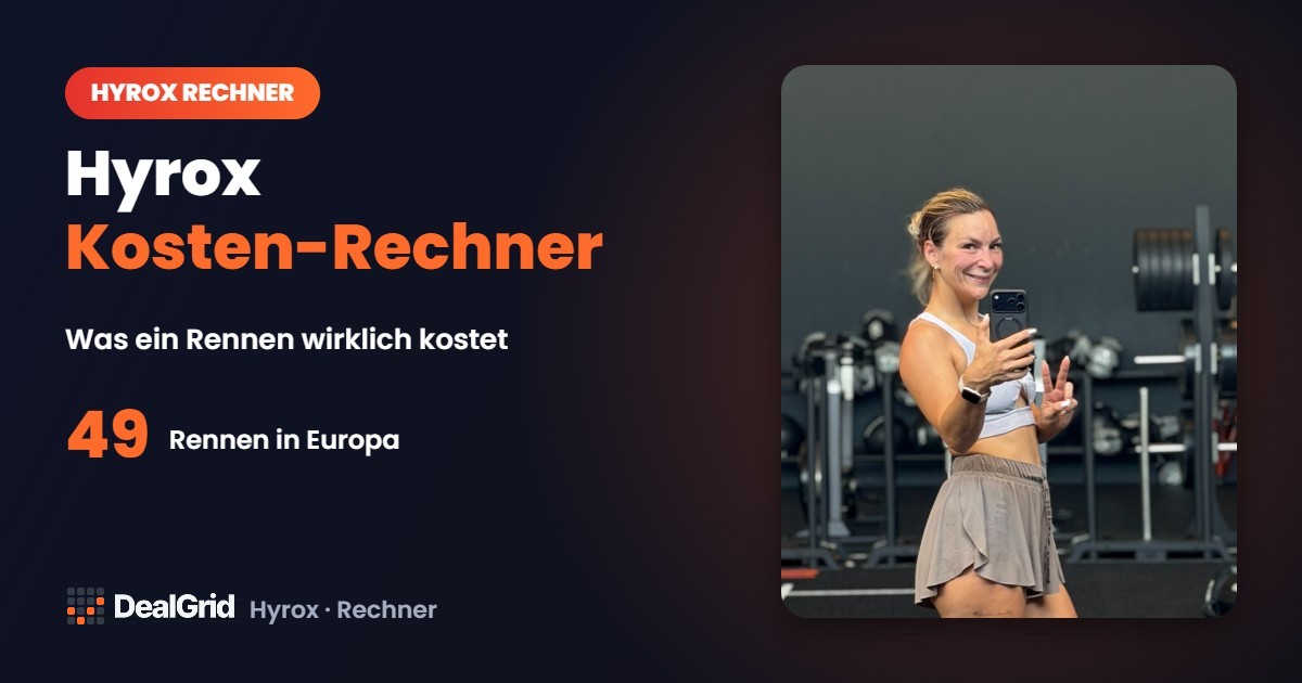 Hyrox Kosten Rechner 2026/2027: was ein Rennen in Europa wirklich kostet