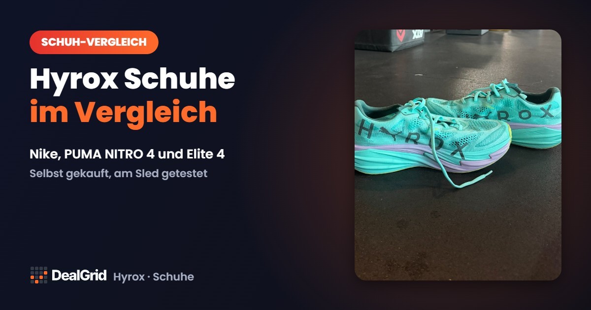 Hyrox Schuh-Vergleich 2026 · Nike vs. PUMA Deviate NITRO 4 vs. Elite 4 · Upgrade oder Overkill?